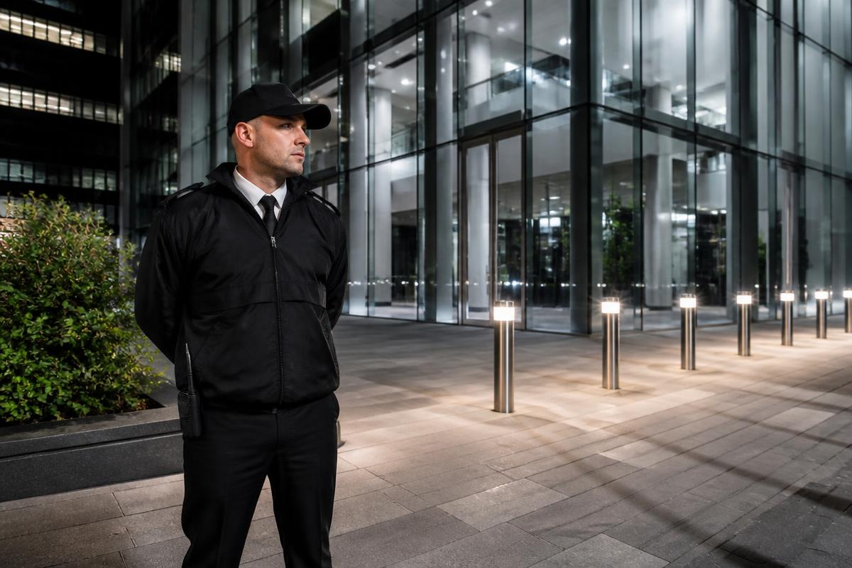 Editorial image representing static & manned guarding