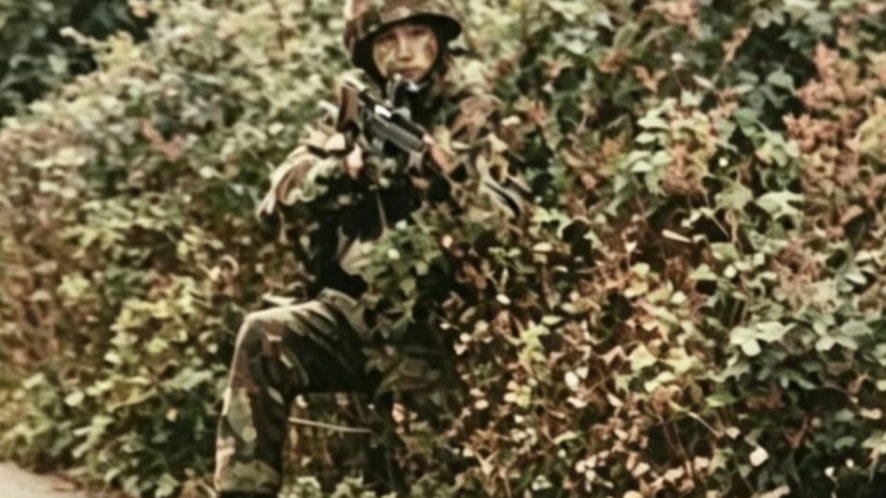 Steven during British Armed Forces service